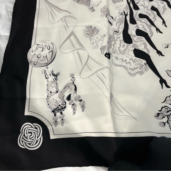 Dana Buchman Huge Paris Scene Scarf  1997 French Landmarks - Picture 7 of 10